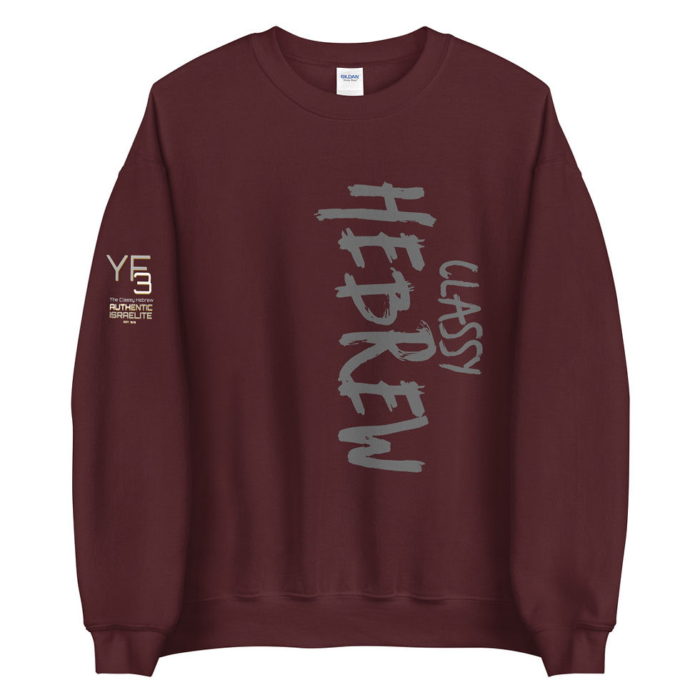 Thumbnail: YF3 Classy Hebrew Unisex Sweatshirt