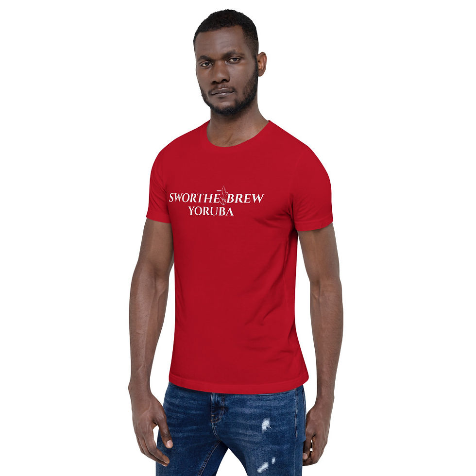 Thumbnail: YF3 Sworthe Brew Yoruba Short-sleeve unisex t-shirt