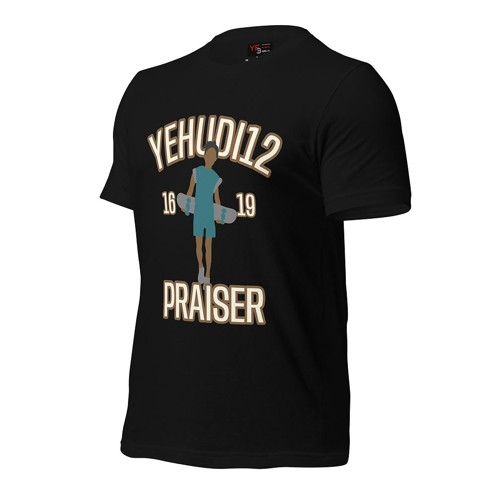 Thumbnail: YF3 The Classy Hebrew Yehudi Praiser Unisex t-shirt