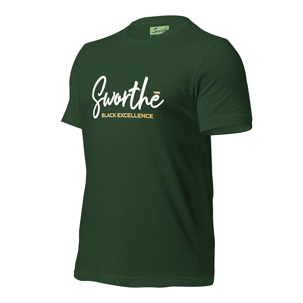 Thumbnail: Sworthe By Joseph Dowdy Black Excellence Unisex t-shirt