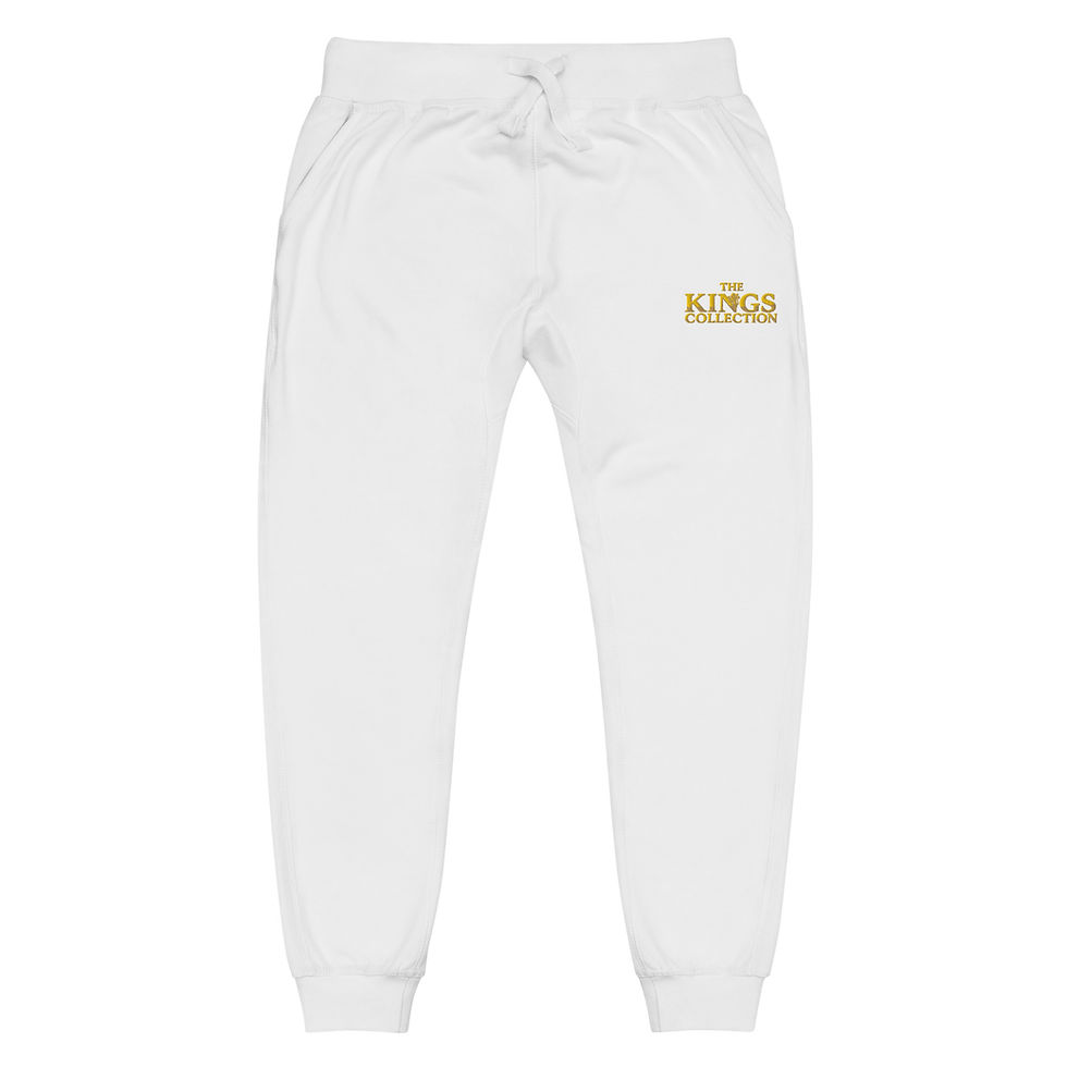 Thumbnail: YHWH FOREVER3 THE KINGS COLLECTION Embroidered Unisex fleece sweatpants