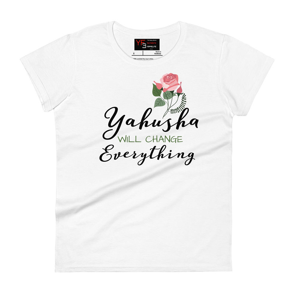 Thumbnail: YF3 The Classy Hebrew Yahusha Will Change Everything Women's  t-shirt