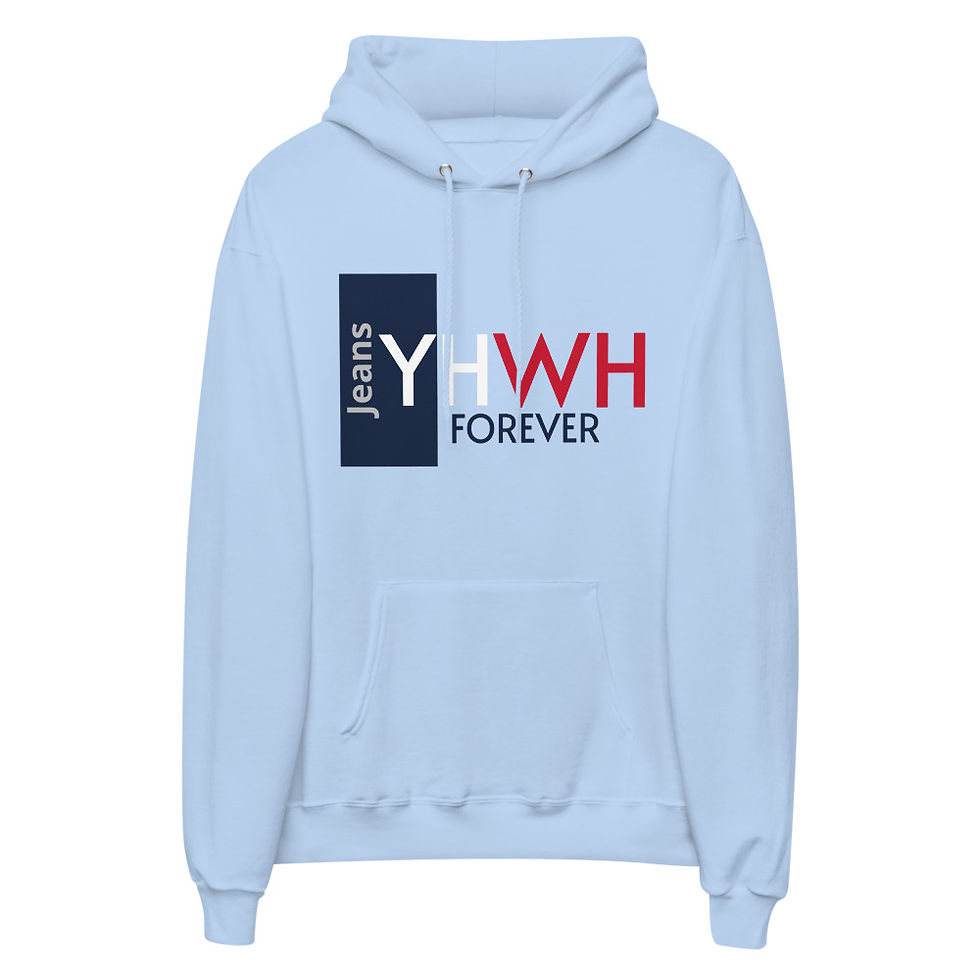 Thumbnail: YF3 YHWH FOREVER Jeans Unisex fleece hoodie