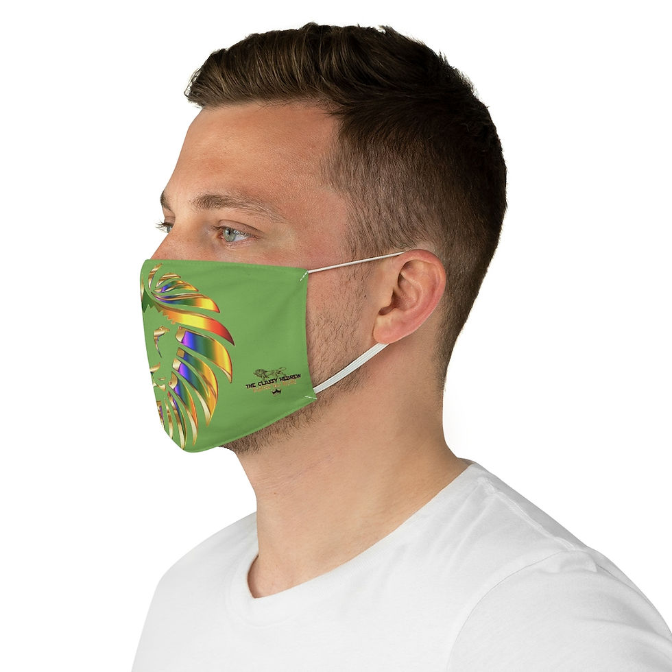 Thumbnail: The Classy Hebrew Lion of Judah Fabric Face Mask