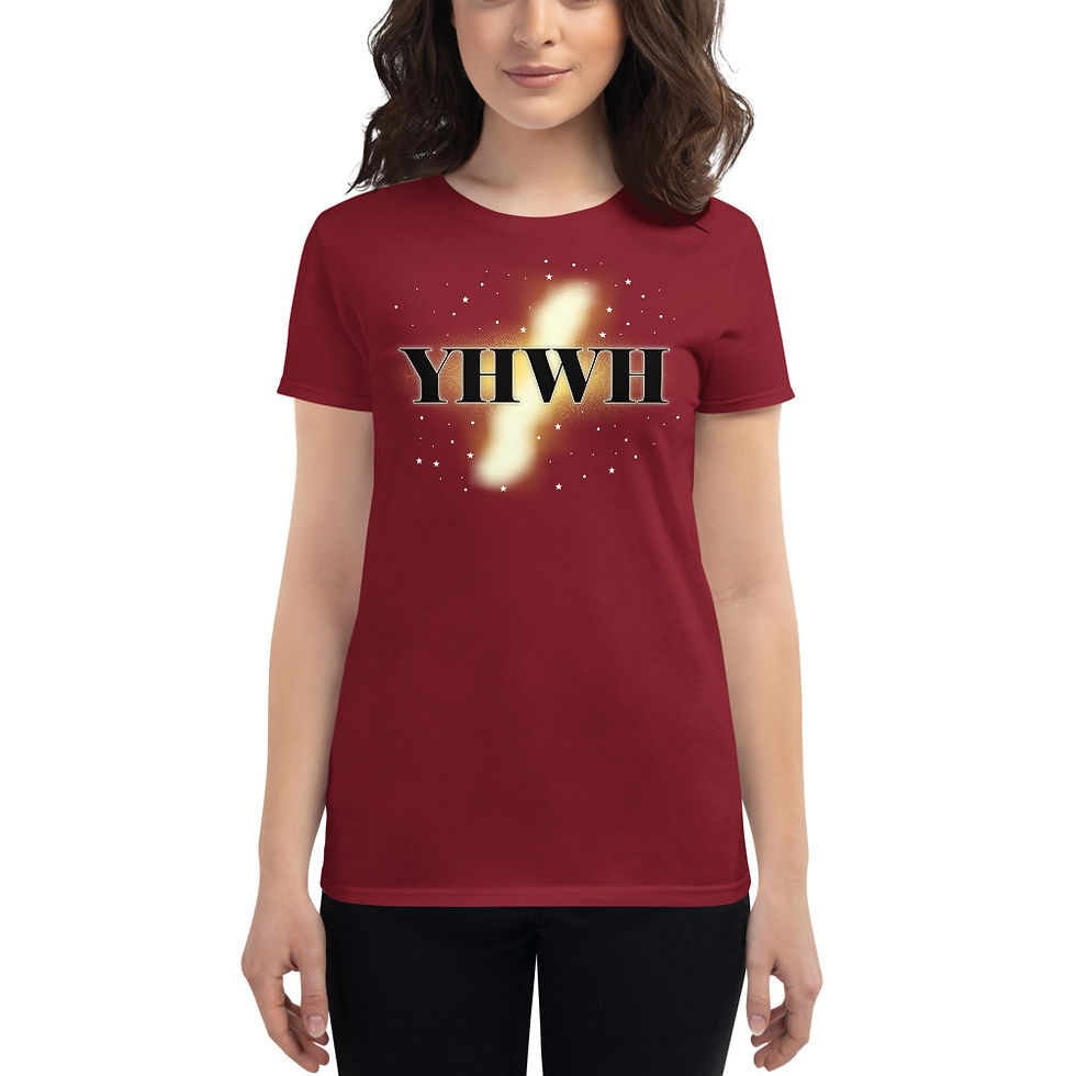 Thumbnail: YHWH Be Praised Women's short sleeve t-shirt