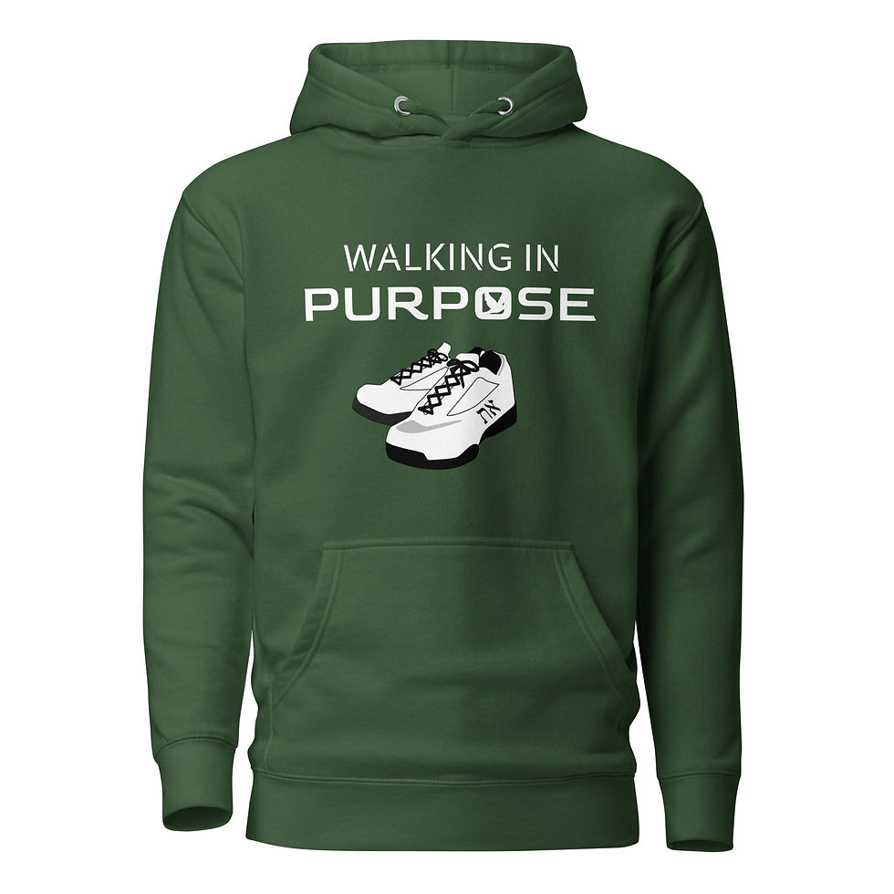 Thumbnail: YHWH FOREVER 3 Walking In Purpose Unisex Hoodie