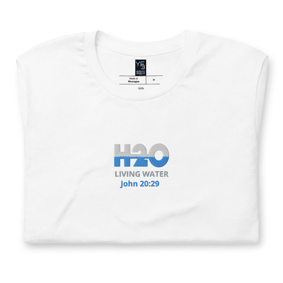 Thumbnail: YF3 H2O Living Water Embroidered Short-sleeve unisex t-shirt