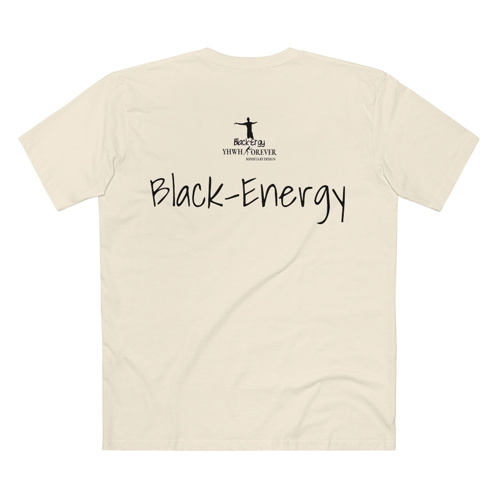 Thumbnail: YHWH FOREVER Black-Ergy Black Energy Men's Staple Tee