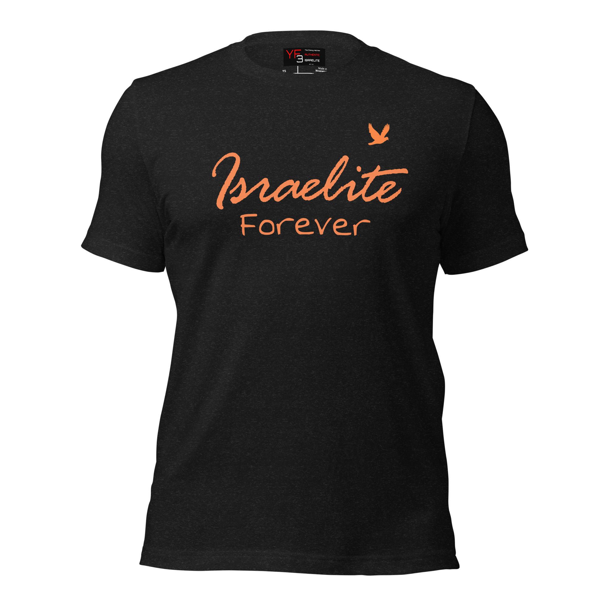 YF3 The Classy Hebrew Orange & Black Israelite Forever Unisex t-shirt