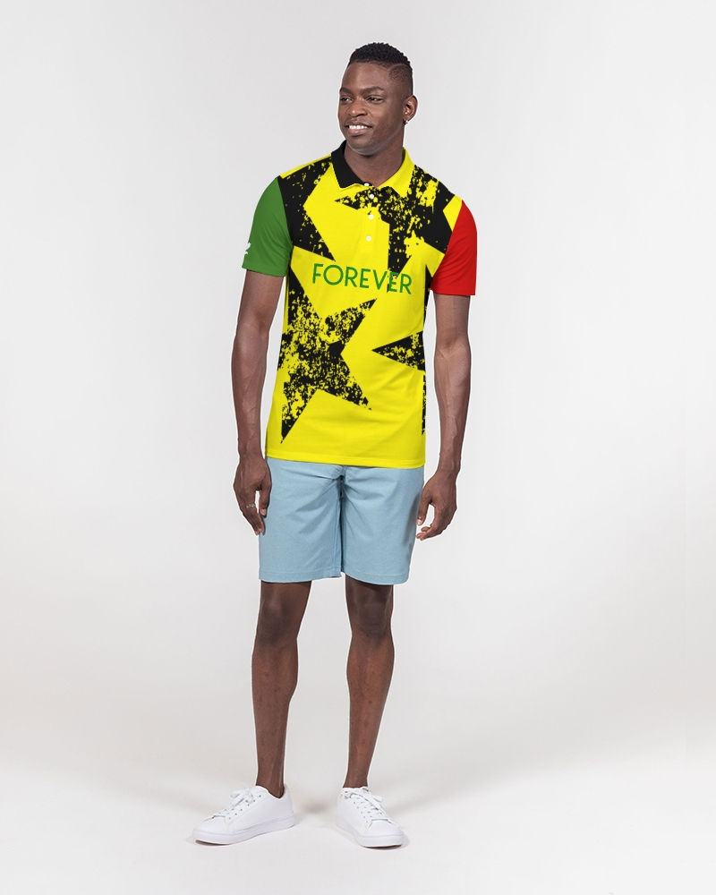 Thumbnail: YHWH FOREVER 3 Men's Slim Fit Polo Shirt