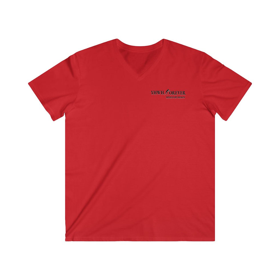 Thumbnail: YHWH FOREVER Men's Fitted V-Neck Short Sleeve Tee