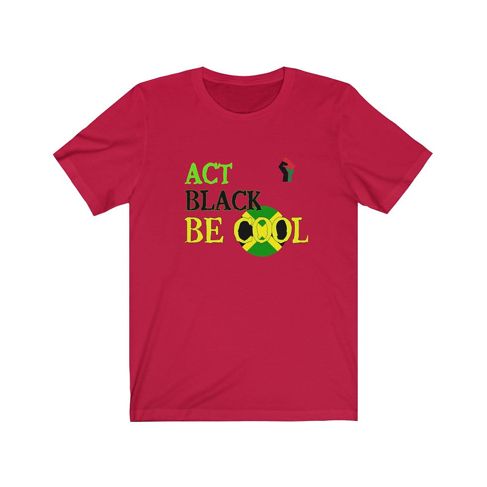 Thumbnail: The Classy Hebrew Act Black Be Cool Unisex Jersey Short Sleeve Tee
