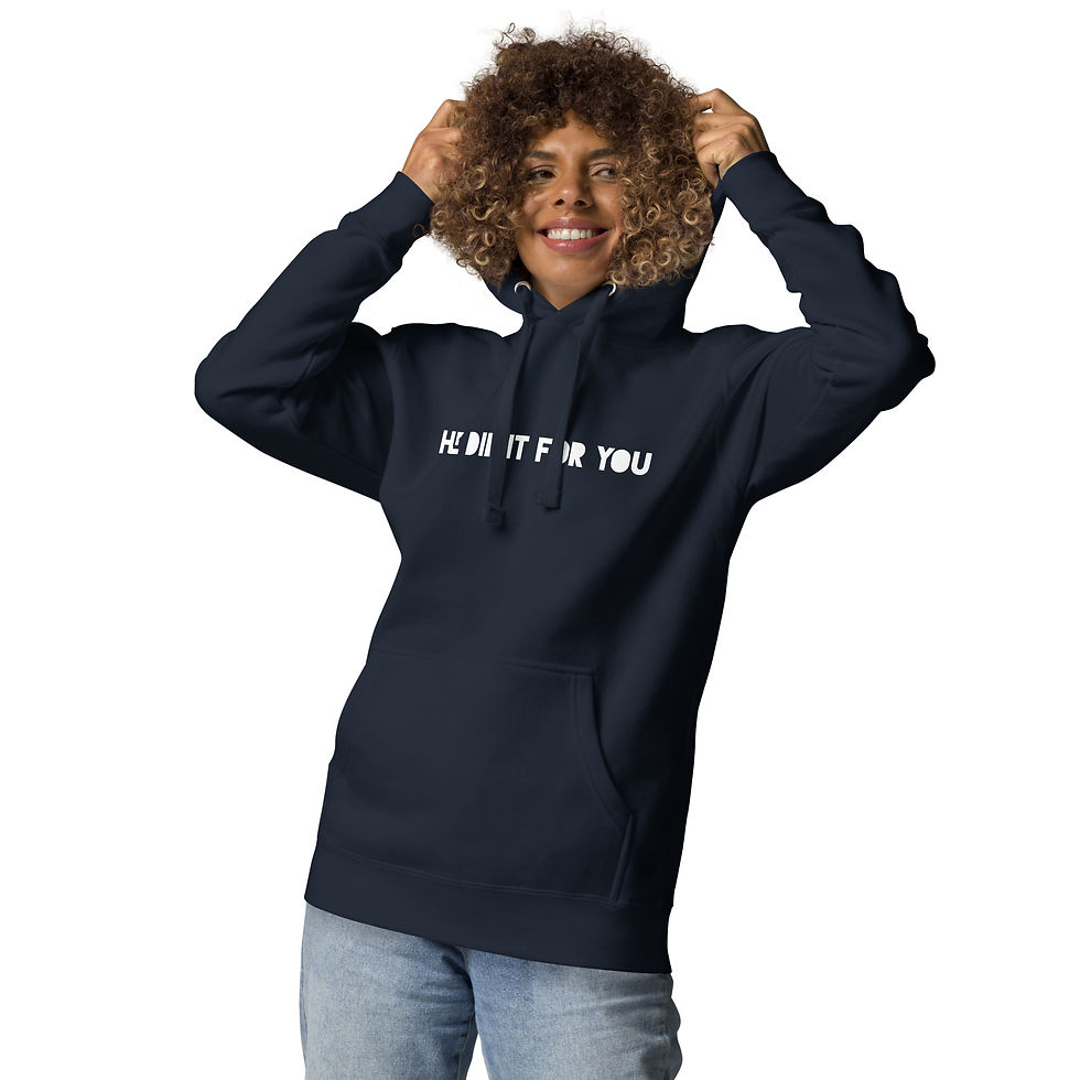 Thumbnail: YF3 The Classy Hebrew He Did It For You Unisex Hoodie