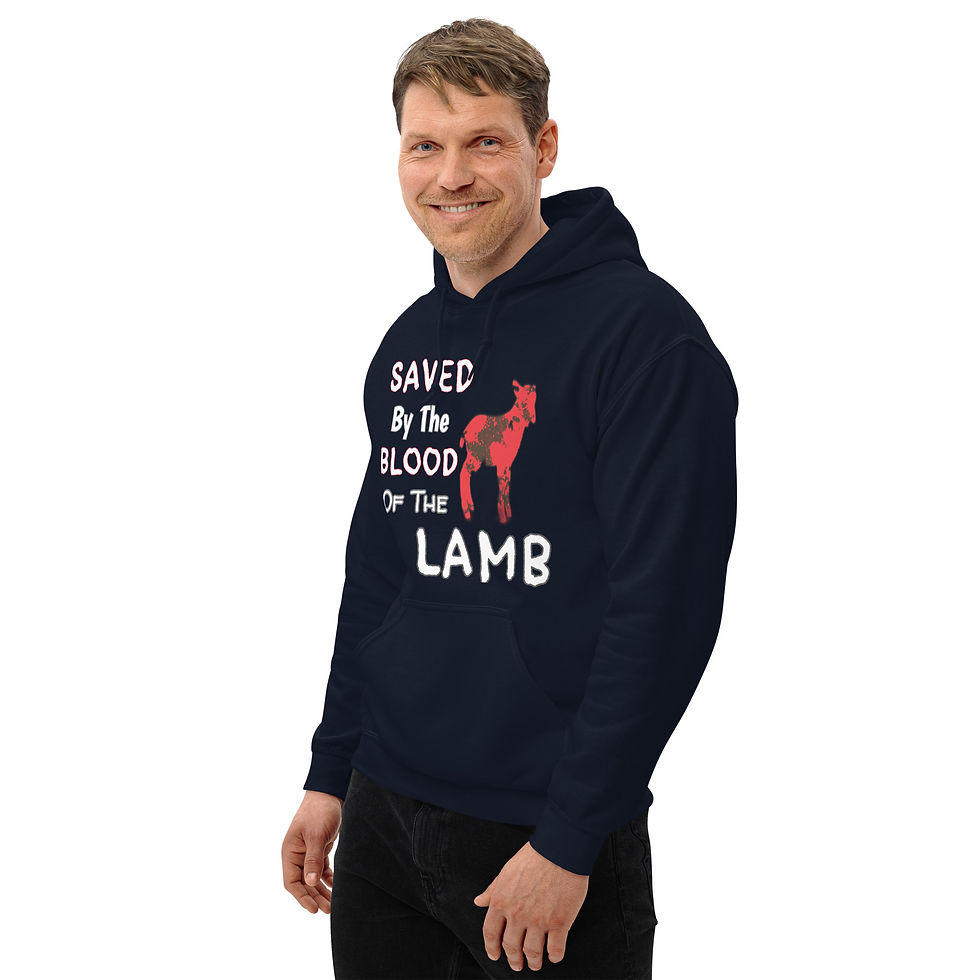 Thumbnail: YF3 Saved By The Blood Of The LAMB Unisex Hoodie