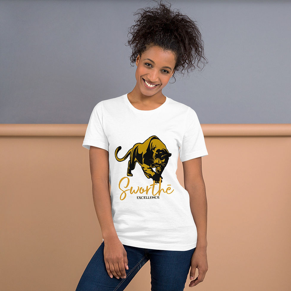 Thumbnail: Sworthe By Joseph Dowdy Panther Gold Unisex t-shirt