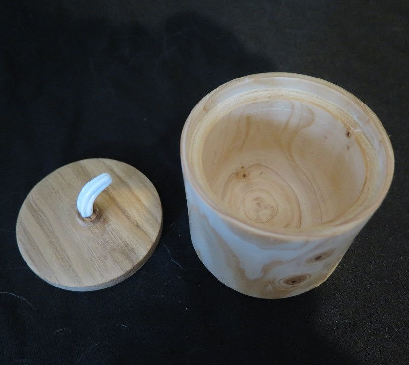 Miniature : Boîte à fleur de sel pin-chataîgnier