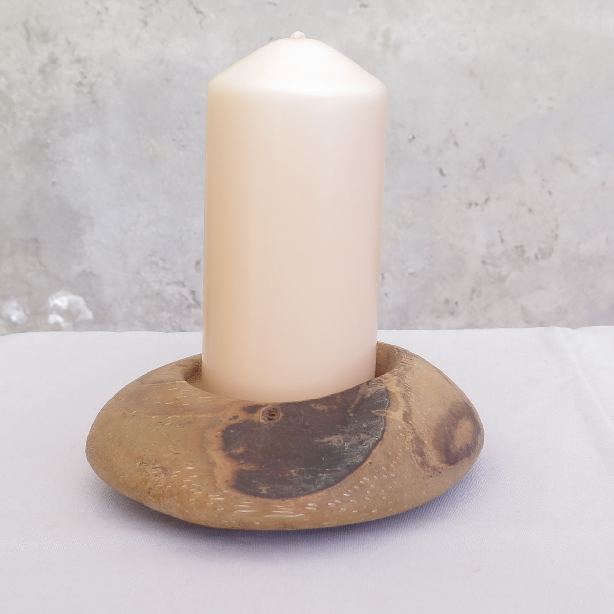 "Palmito" bougeoir plat en palmier