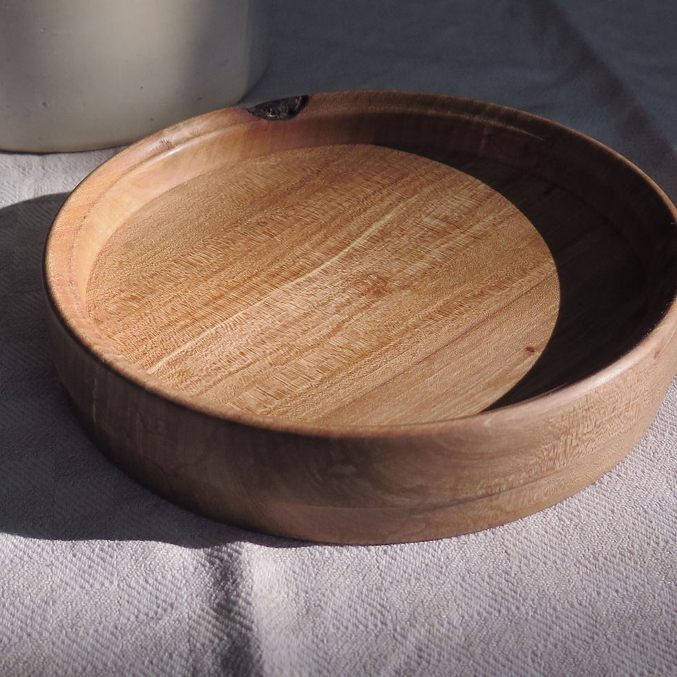 Miniature : "La Perette" Plat à beurre en poirier