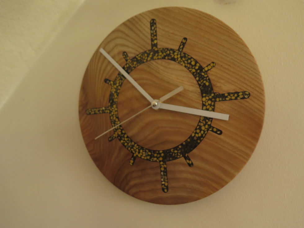 Miniature : Horloge "Soleil vert"