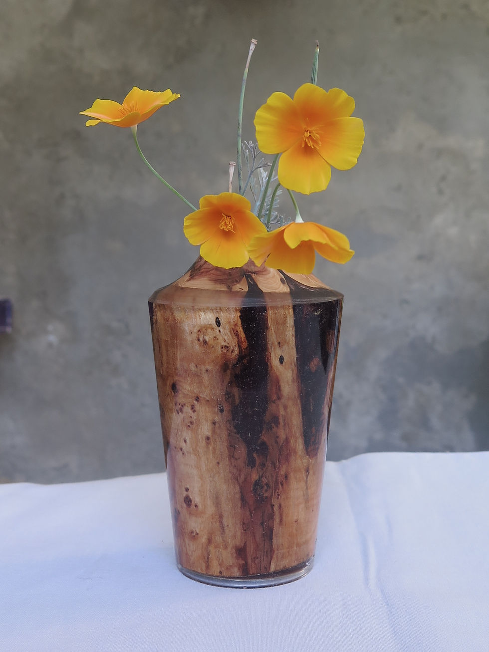 Miniature : Vase en cade et résine