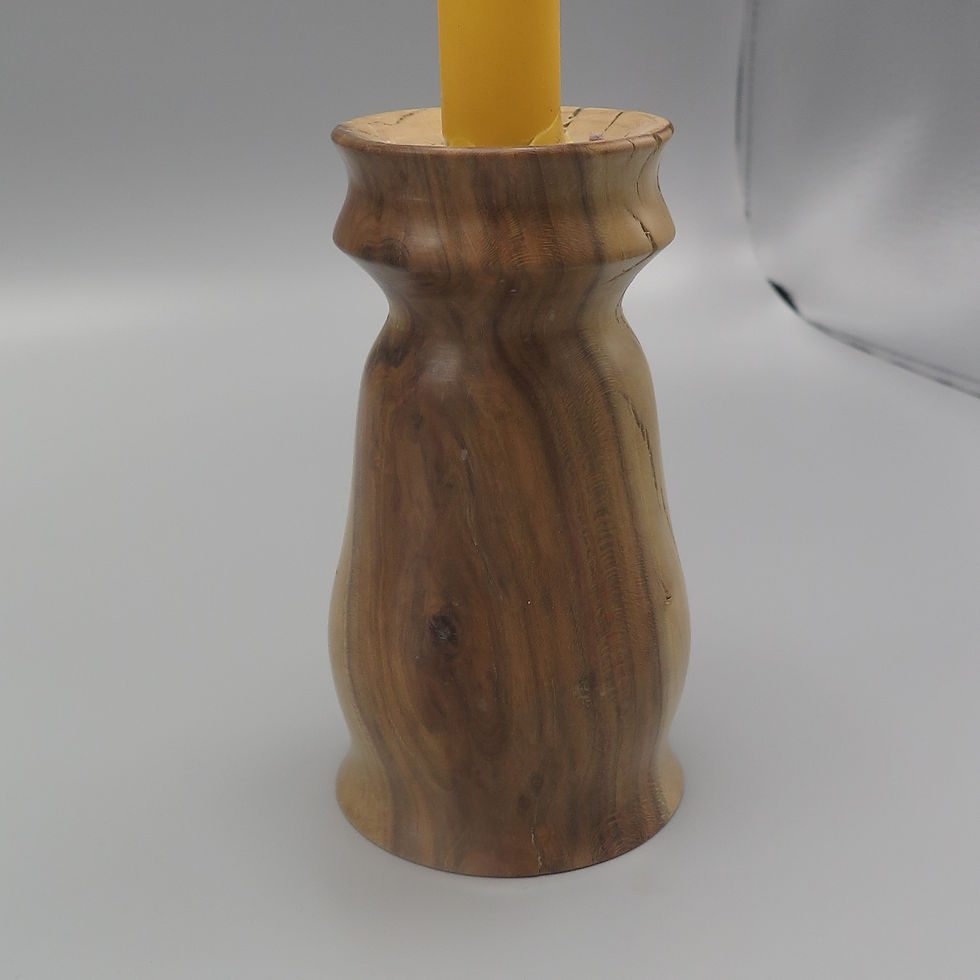 Miniature : Bougeoir en prunier