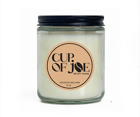 "Cup of Joe" Clear Coffee Candle