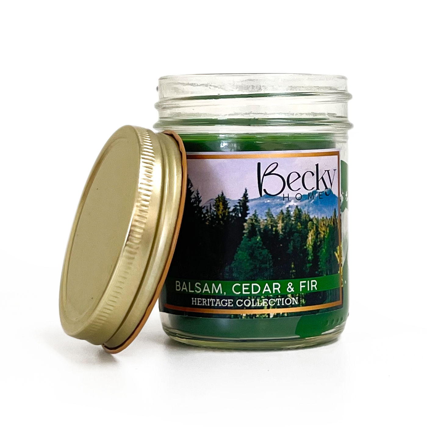 Balsam, Cedar, and Fir Mason Jar Candle