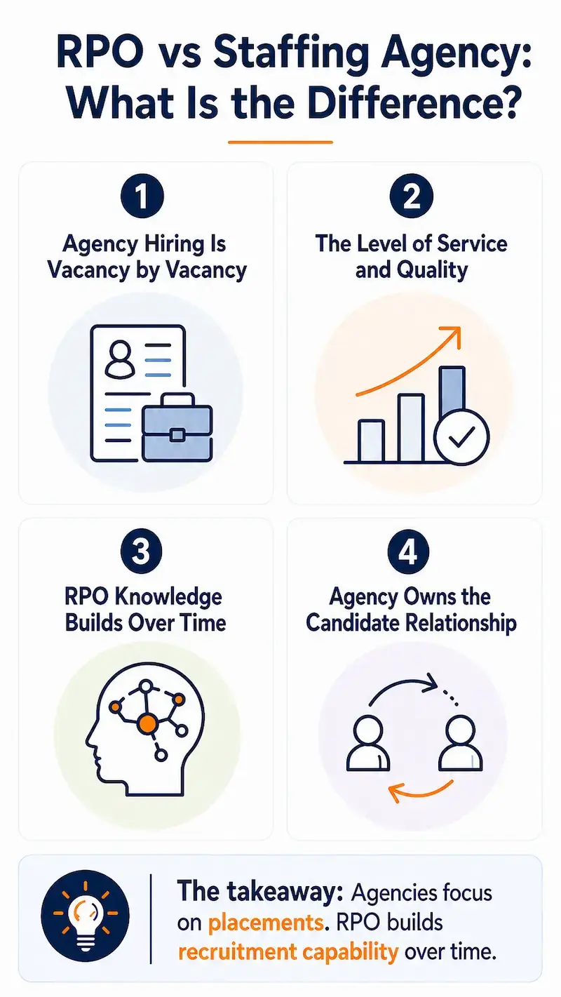 RPO vs Staffing Agency