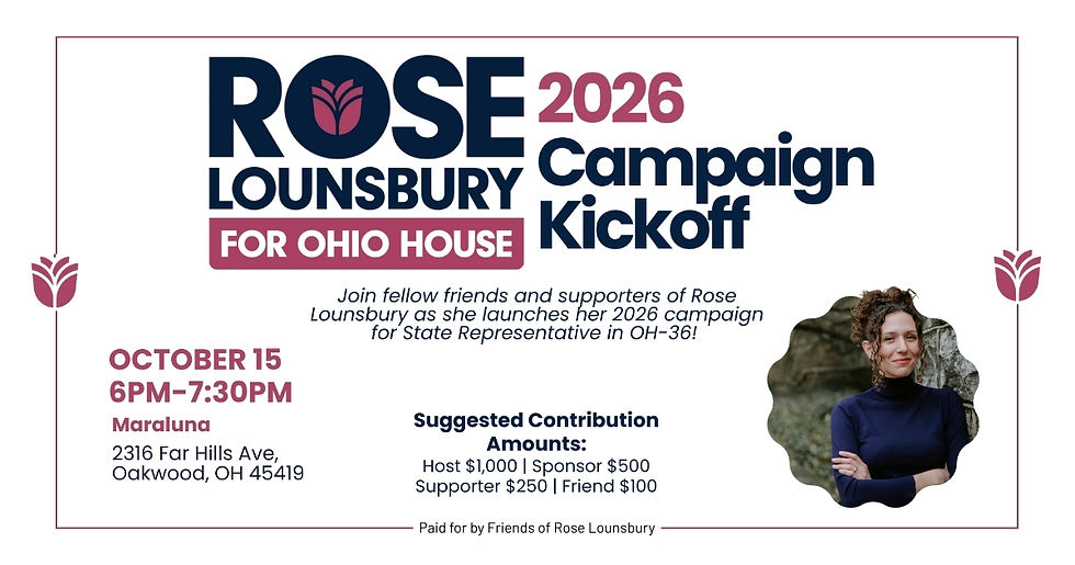 Rose Lounsbury for Ohio House Campaign Kickoff