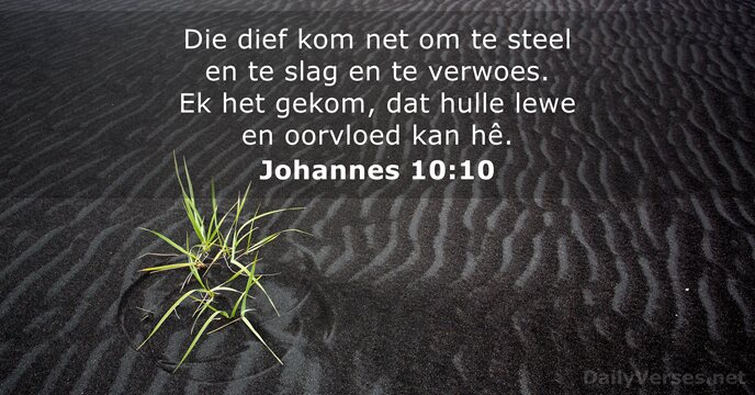 5 Januarie 2026. Weeklikse Manna en Gebedsversoeke.