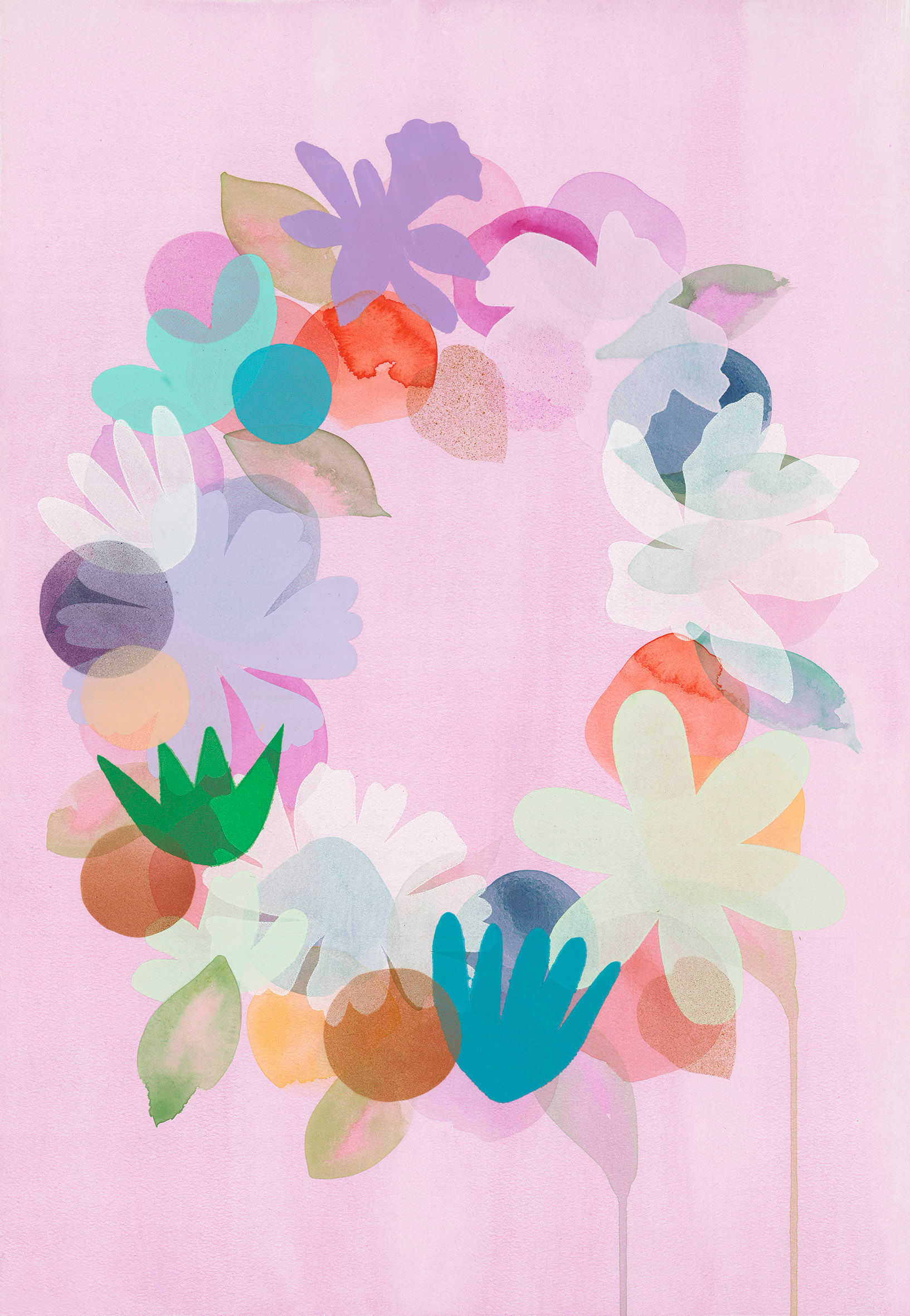 Floral Wreath - A2 Size