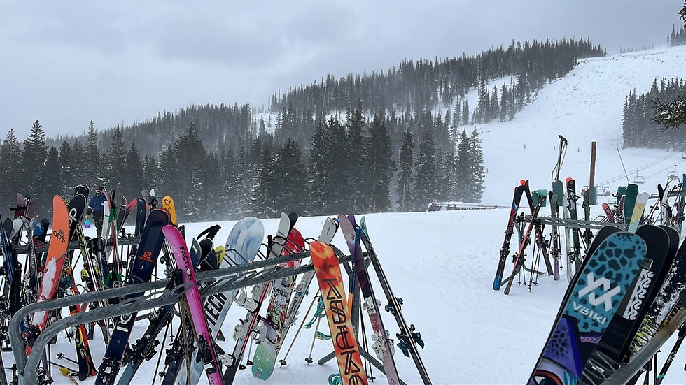 Thumbnail: Skis Storage on Plastic Wrap