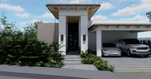 Fachada principal y acceso