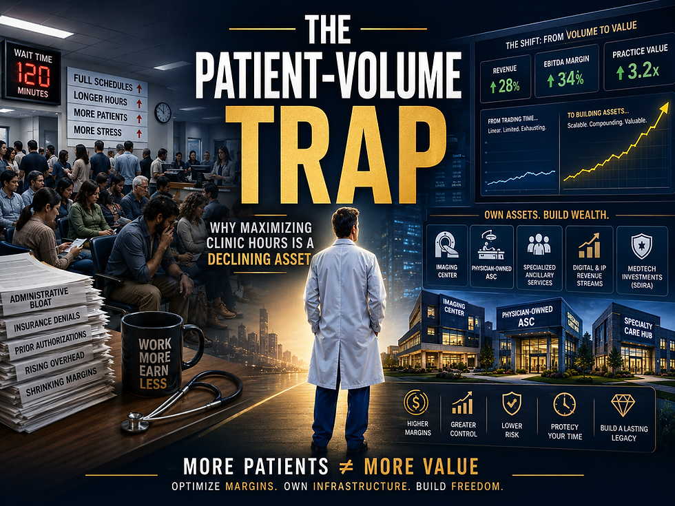 The Patient-Volume Trap: Why Maximizing Clinic Hours is a Declining Asset