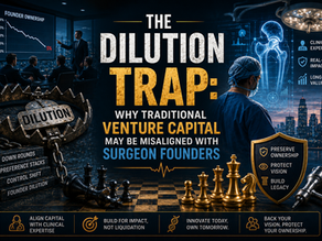 The Dilution Trap: Why Traditional Venture Capital May Be Misaligned with Surgeon Founders