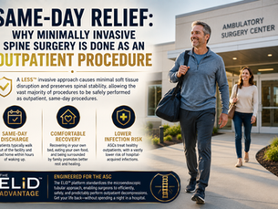 Same-Day Relief: Why Minimally Invasive Spine Surgery is Done as an Outpatient Procedure
