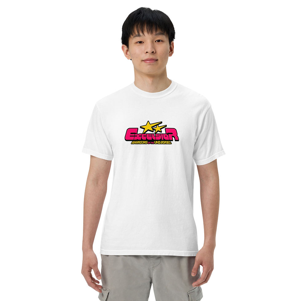 Miniatura: Camiseta unisex Excel de tejido grueso teñido en prenda.