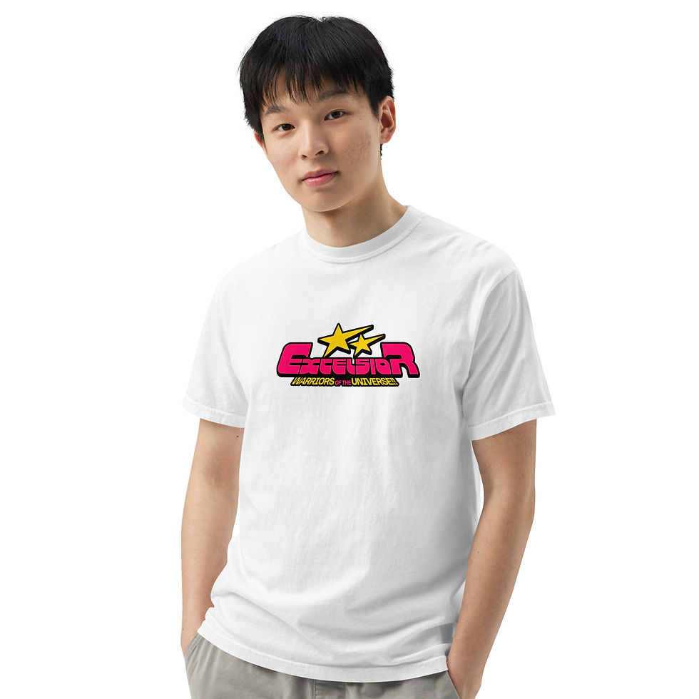 Miniatura: Camiseta unisex Excel de tejido grueso teñido en prenda.
