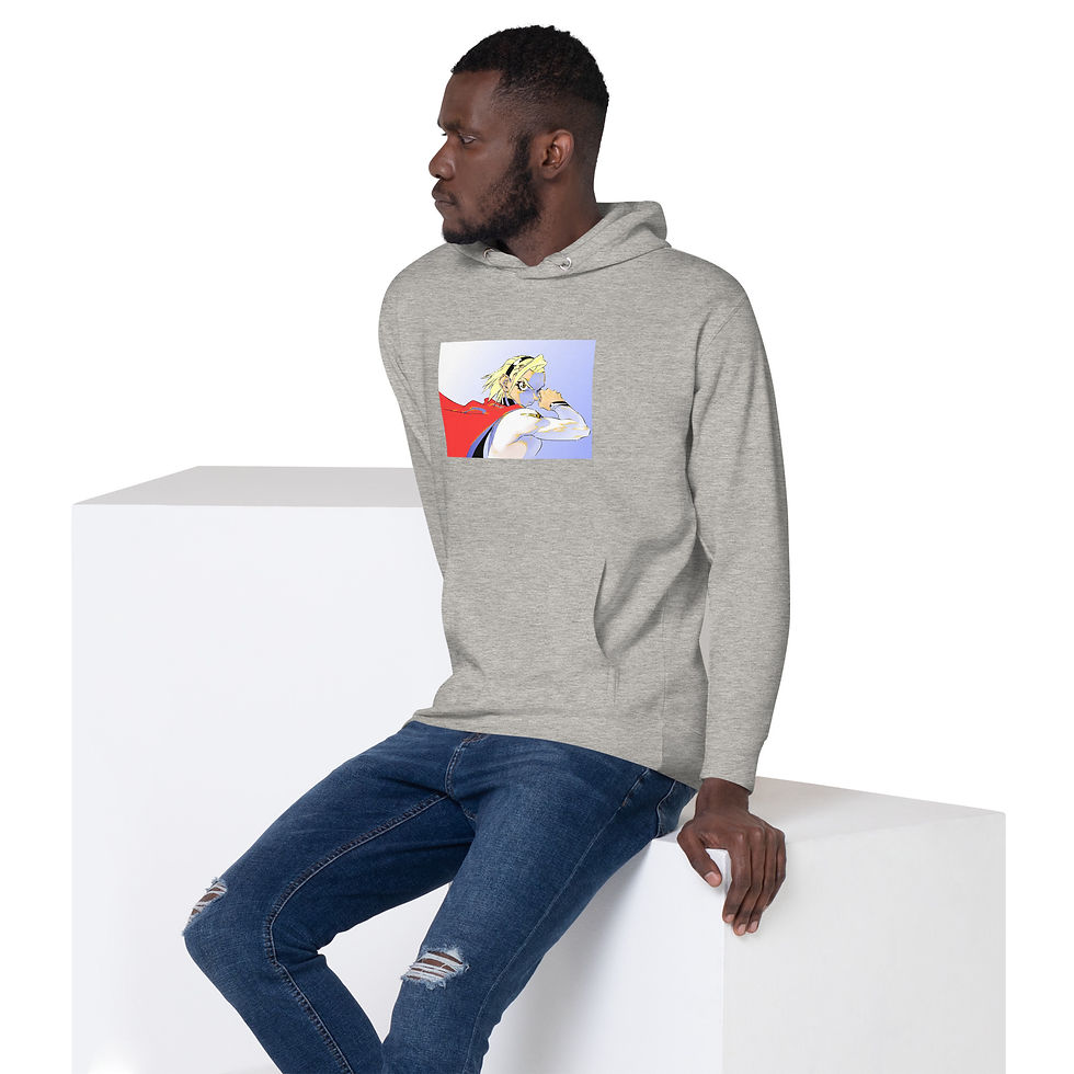 Miniatura: Sudadera unisex con capucha de personaje manga punk