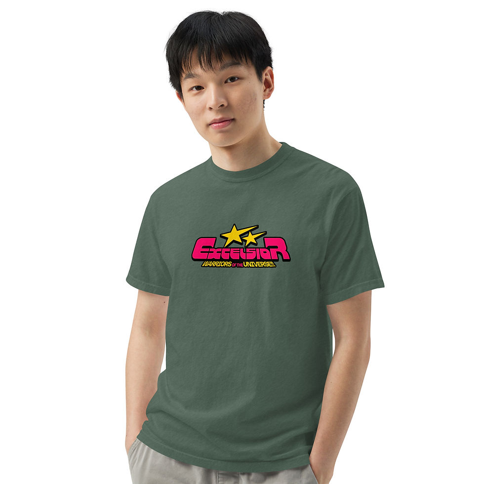 Miniatura: Camiseta unisex Excel de tejido grueso teñido en prenda.