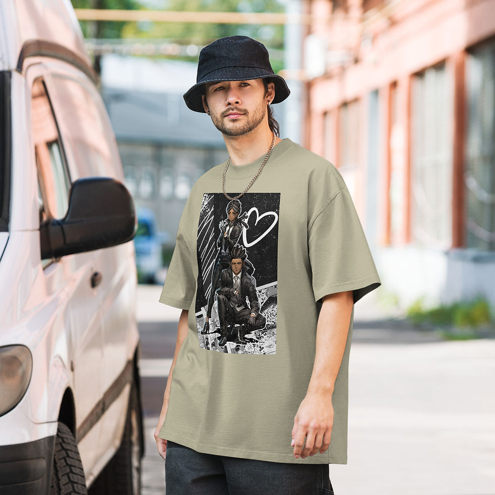 Miniatura: Camiseta extragrande desteñida COT MC Love