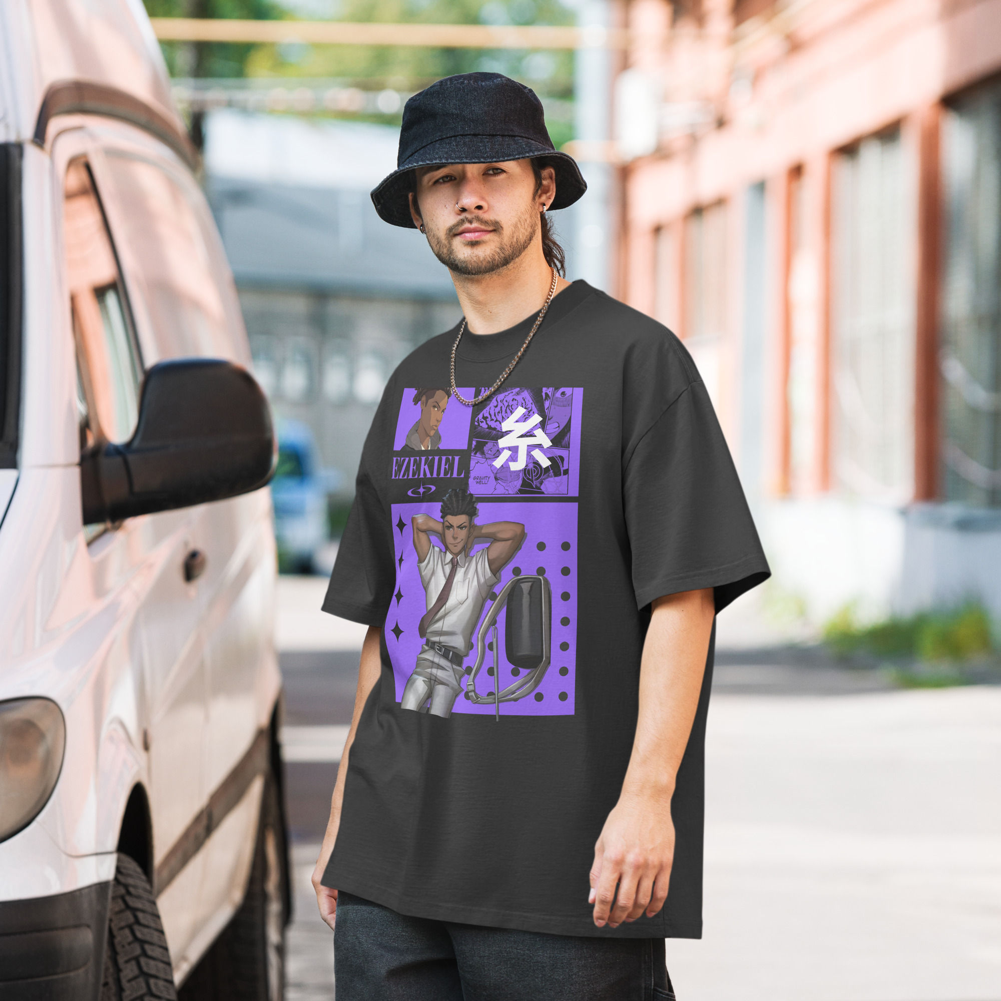 Ezekiel Oversized faded t-shirt