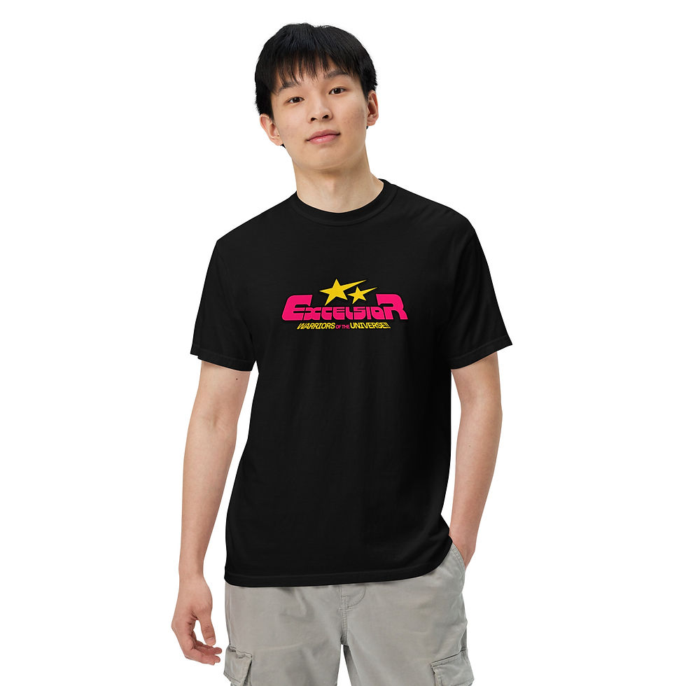 Miniatura: Camiseta unisex Excel de tejido grueso teñido en prenda.