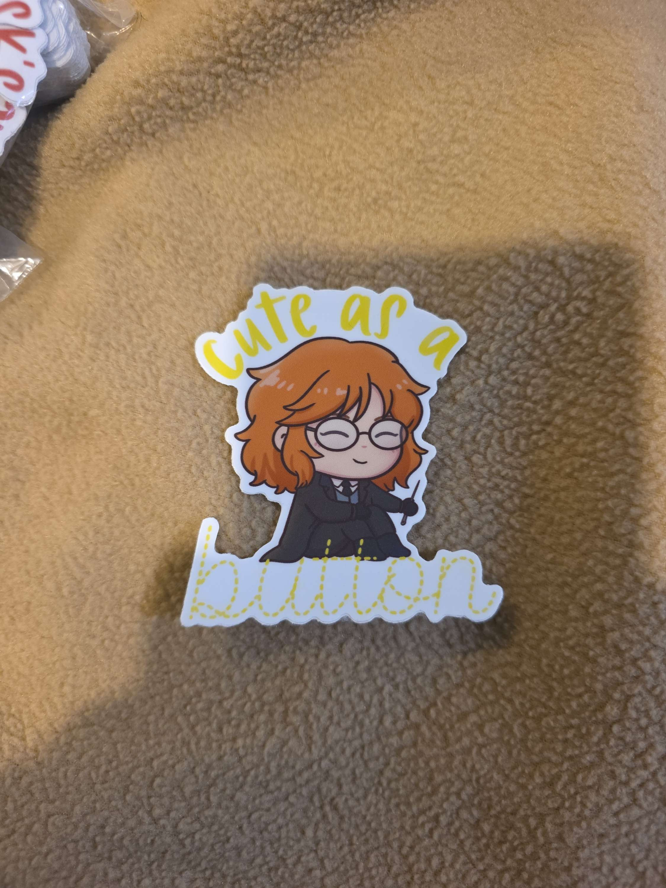 Deborah Cute as a Button Sticker