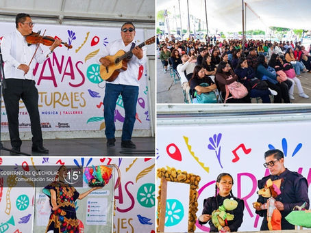Caravanas Interculturales llenan de arte y cultura el municipio de Quecholac