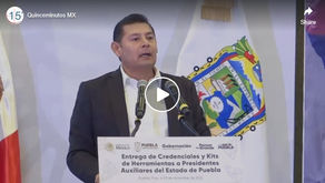Con obra comunitaria y pavimentación, Gobierno de Puebla fortalece a Juntas Auxiliares
