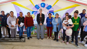 Ayuntamiento de Quecholac entrega pintura y equipamiento a escuelas para mejorar espacios educativos
