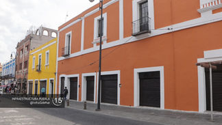 Rescatan fachadas en zonas turísticas del Centro Histórico de la ciudad de Puebla 