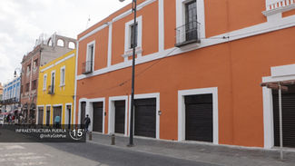 Rescatan fachadas en zonas turísticas del Centro Histórico de la ciudad de Puebla