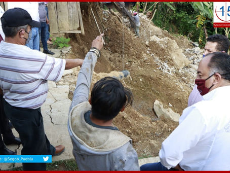 Recorre Segob municipios de la Sierra Norte afectados por lluvias